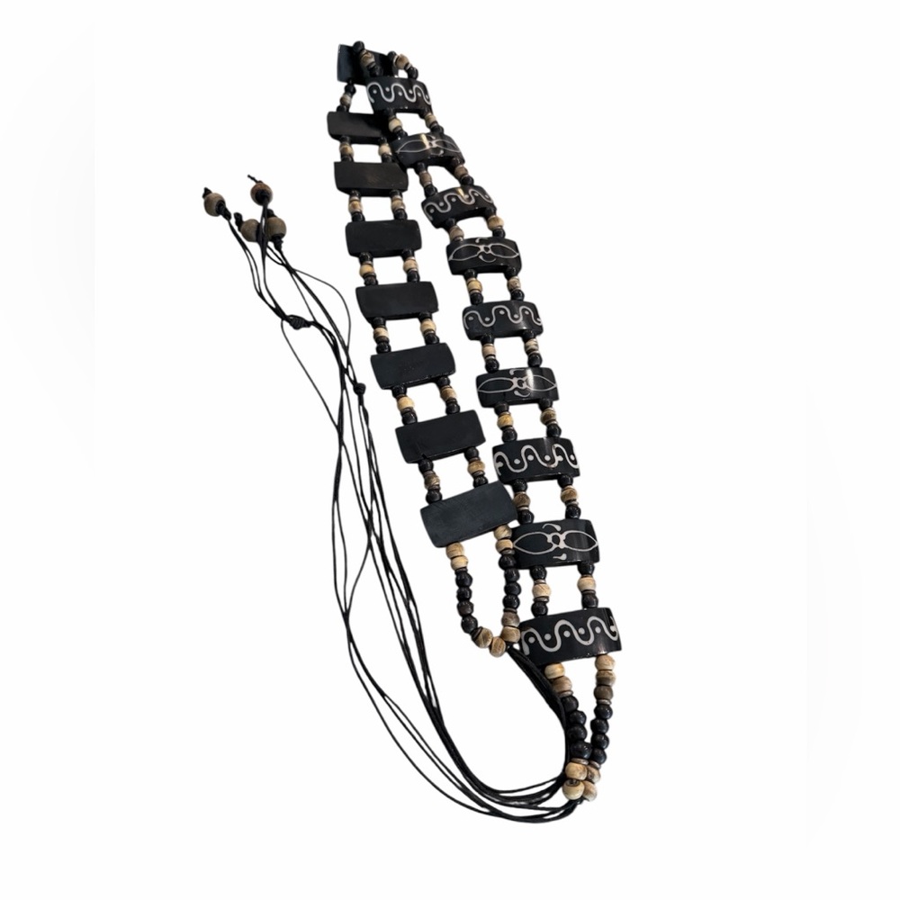 Boho Beaded Belt OS - Picture 1 of 9